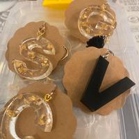 Portachiavi lettere fatto a mano