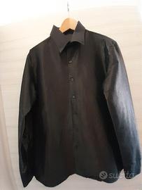 Camicia nera lucida taglia XL