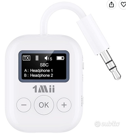 Trasmettitore Bluetooth TV 1Mii 3.5mm Bateria 25h