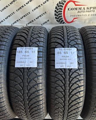 4 PNEUMATICI 185/65 R15 FULDA INVERNALI SEMINUOVE
