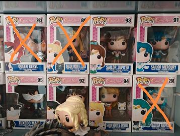 Funko Pop di Sailor Moon (#91, #92, #93, #94, #95)