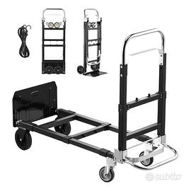 Carrello a Mano Pieghevole Convertibile Regolabile