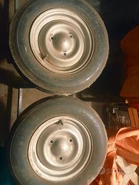 Coppia Cerchi 10" Ape Piaggio d'Epoca -  3 fori