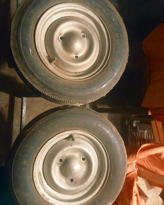 Coppia Cerchi 10" Ape Piaggio d'Epoca -  3 fori