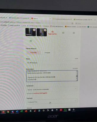 Monitor Acer R221q 21.5"
