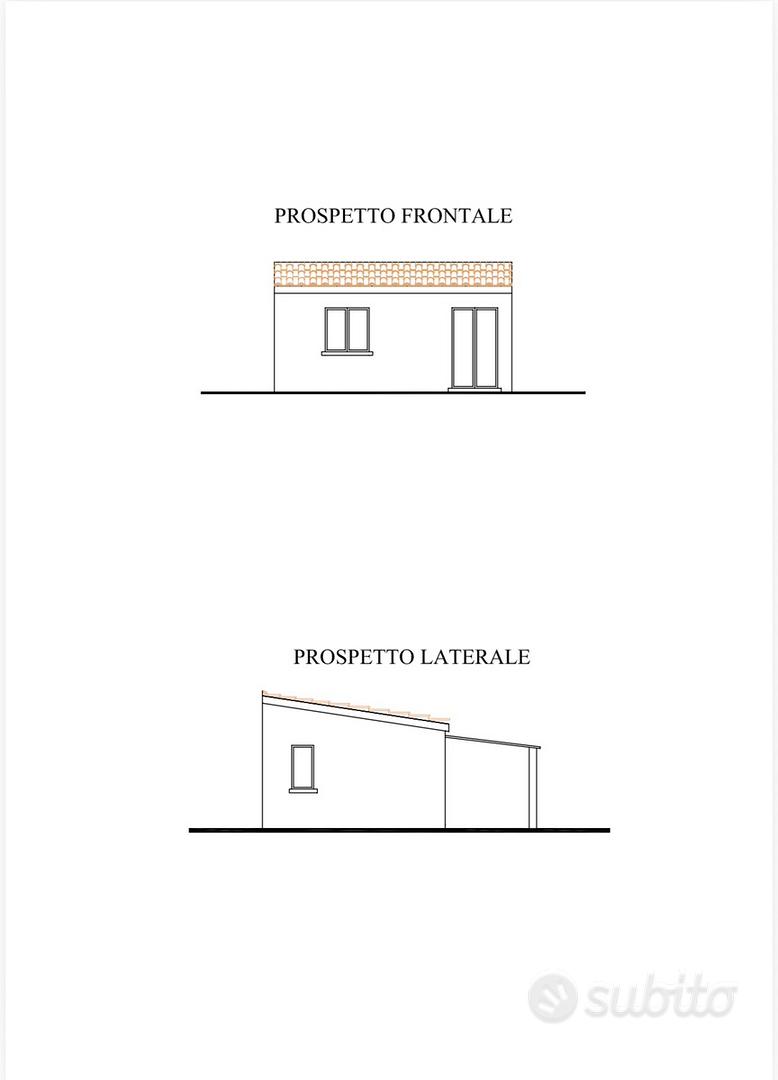 Terreno con rudere e grezzo - Vista 2