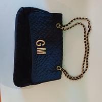 Mia Bag iniziali MG borsa in velluto con catena