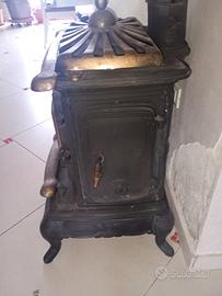 stufa a legna vintage 