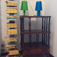 Étagère inglese con ruote Mobile d’epoca 92x58x37