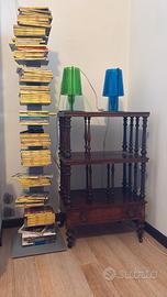 Étagère inglese con ruote Mobile d’epoca 92x58x37