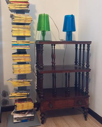 Étagère inglese con ruote Mobile d’epoca 92x58x37