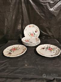 Piattini da dolce diam. 20 cm Decorati a ma