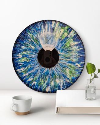 Quadro Moderno  Astratto Fluid Art con Resina 30cm