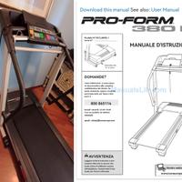 tappeto elettrico tapis roulant Proform 380p