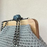 Clutch bag grigia