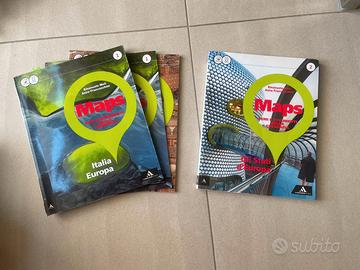 libri geografia 1-2 anno scuola media "maps"