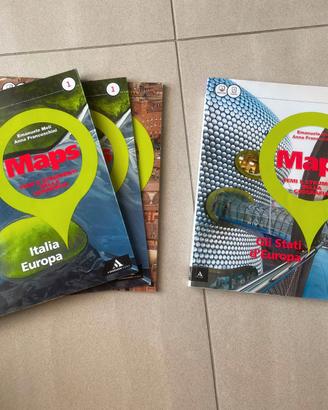 libri geografia 1-2 anno scuola media "maps"
