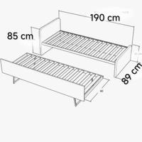Letto singolo+  2 letto estraibile 