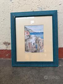 ACQUERELLO ORIGINALE POSITANO” OTTAVIO ROMANO 1994