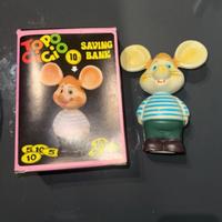 Salvadanaio topo gigio vintage anni 70