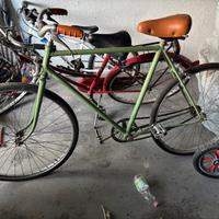 Bici vintage restaurata verde salvia