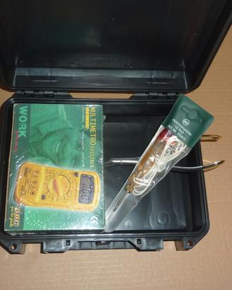 Valigetta stagna+tester+pinza inox+provatensione