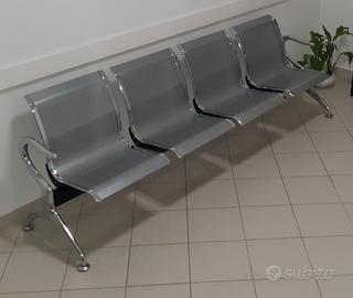 Panca 4 posti sala d'attesa