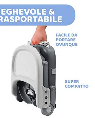 Rialzo sedia da tavolo per bambini, con vassoio