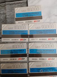 schede telefoniche da collezione 