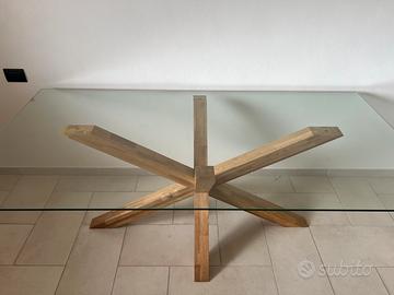 Tavolo JYSK AGERBY 200x100 cm - Vetro temperato