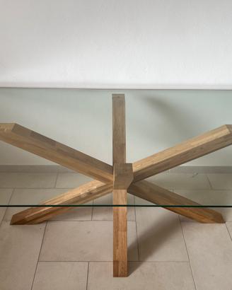 Tavolo JYSK AGERBY 200x100 cm - Vetro temperato