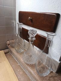 set di 4 bottiglie /decanter