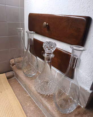 set di 4 bottiglie /decanter