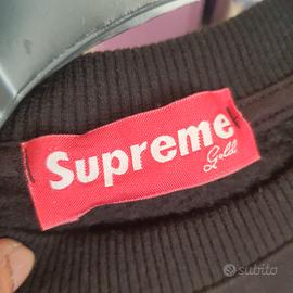 Supreme gold felpa prezzo online