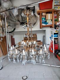 lampadario grande  in ottone