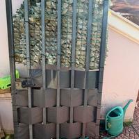 Cancello pedonale in ferro con serratura