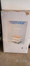 appendiabiti con cassetti