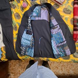 ABITO lusso COMPLETO GIACCA PANTALONI gessato ETRO