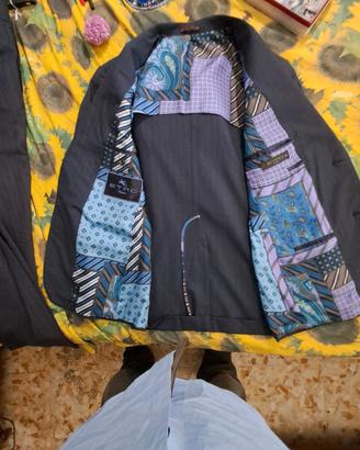 ABITO lusso COMPLETO GIACCA PANTALONI gessato ETRO
