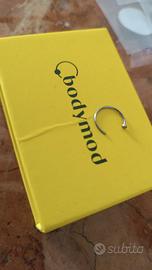 Nostril cerchietto in titanio color argento