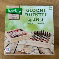 giochi riuniti dama, scacchi, shanghai, backgammon