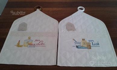 Porta-tutto NUOVI ricamo punto croce