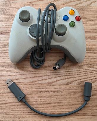 Controller Xbox 360 originale + adattatore USB 