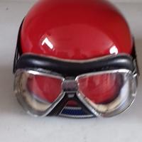 CASCO A SCODELLA PER MOTO D'EPOCA RESTAURATO