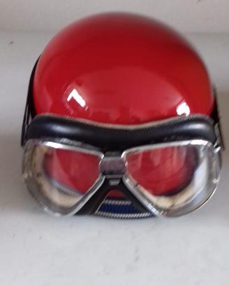 CASCO A SCODELLA PER MOTO D'EPOCA RESTAURATO