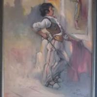 Olio su tela, Gastone Furlanis , pittore friulano