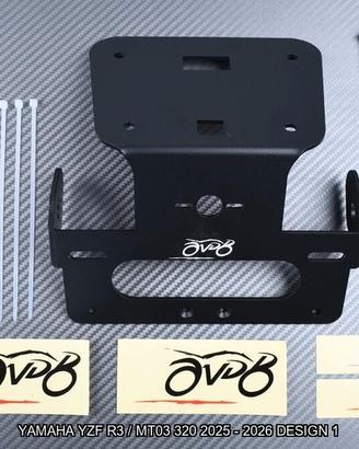 Portatarga corto YAMAHA YZF R3 MT03 320 2025 2026