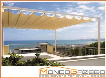Pergola 5x5 m NUOVA piastre ancoraggio 20x20cm