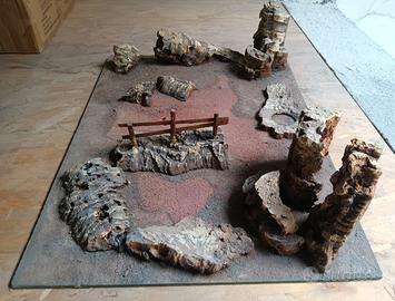 Plastico Diorama Western soldatini Far West Cowboy