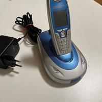 Telefono Cordless Telecom Blu/Argento